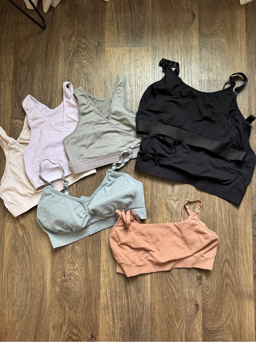 7pc Nursing & Pumping Bra Bundle L/XL 36D